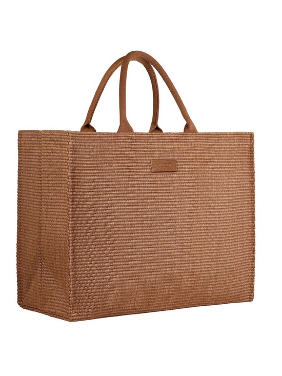 Burberry Handbags - BURBERRY Woven Tote Bag in Brown - Stylish Everyday Carry